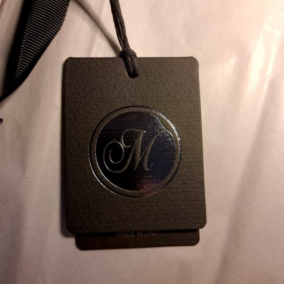 M made in ITALY from SUNDANCE catalog NWT Dress Sz S LACE & BOW CUFFS SHEER ARMS - Picture 9 of 12